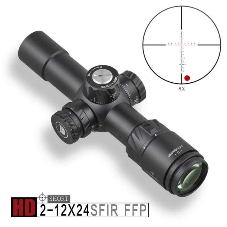 DISCOVERYOPT HD 2-12X24SFIR FFP Rifle Scope