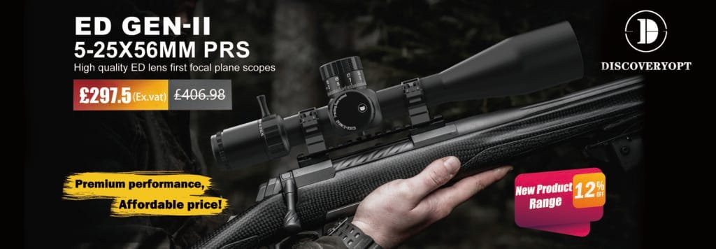 Introducing the DISCOVERYOPT ED GEN II 5-25X56SFIR FFP-Z Scope: A Must-Have for Sharpshooters