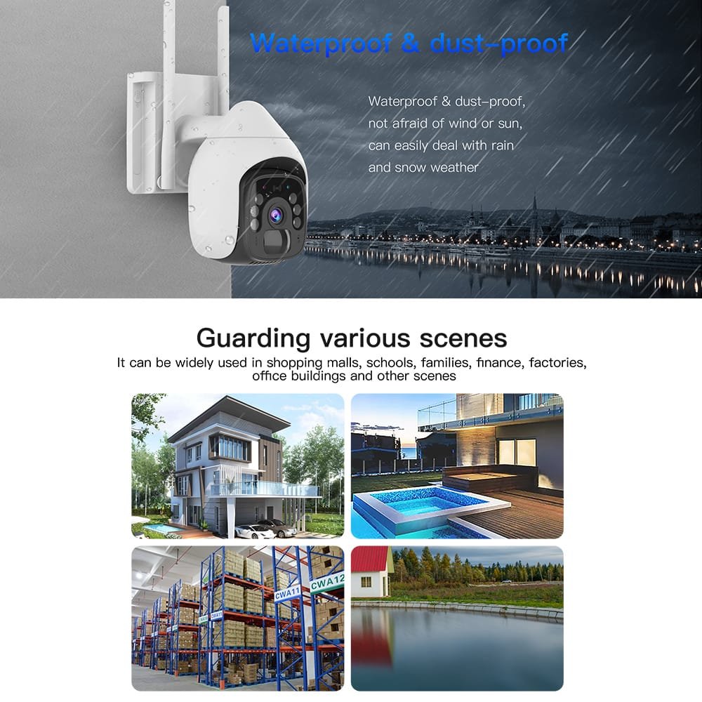 BS9 Wifi Outdoor Solar Security Camera
