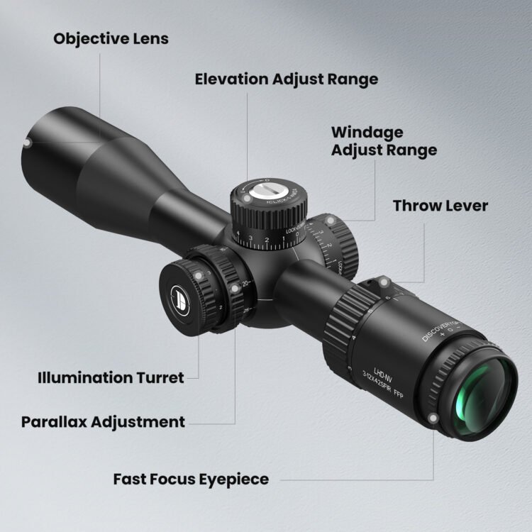 DISCOVERYOPT LHD-NV 3-12X42SFIR-SFP Rifle Scope
